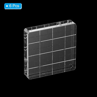 PATIKIL 1.6"x1.6" Acrylic Stamp Block - Image 3