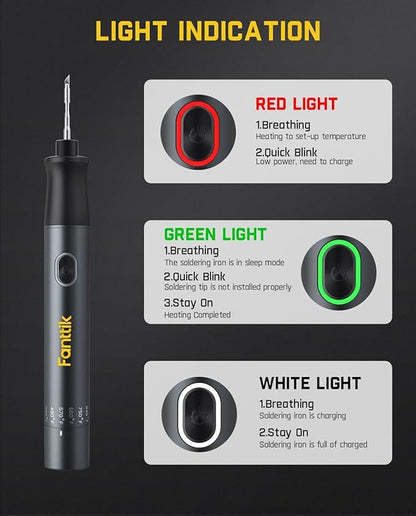 Fanttik T1 Max Soldering Iron Kit, Cordless Soldering Iron, 7 Seconds Fast - Image 6