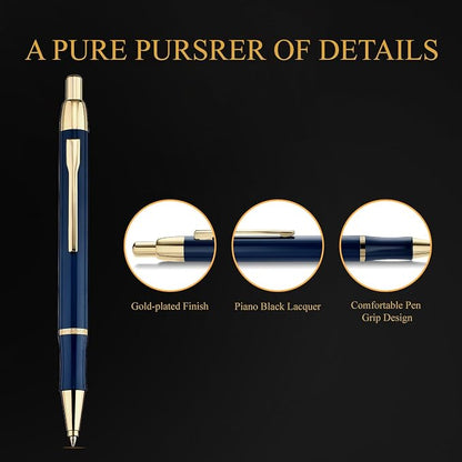 BEILUNER Luxury Gel Pen with 24K Gold Electroplating Finish, Luxury Grade - Image 3