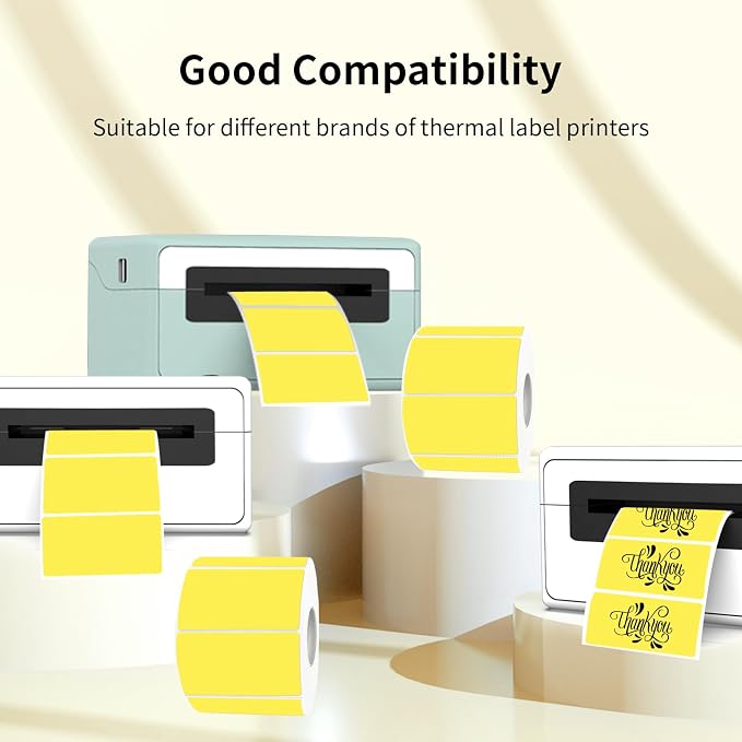 2x1 Inch Thermal Labels, Waterproof Thermal Printer Stickers, Self-Adhesive - Image 4
