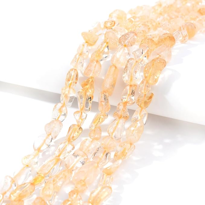 Citrine Pebble Nugget Oval Free Tumbled Stone 6-8mm Natural Gemstone Loose - Image 2