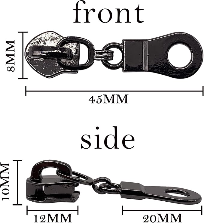 Sawoake 50PCS #5 Black Metal Handle - Image 3