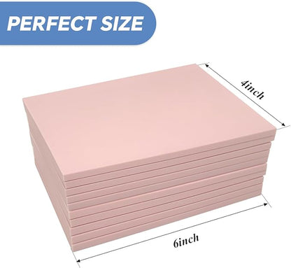 10 Pack 4"x6" Pale Pink Rubber Stamp Carving Blocks Pink Rubber Carving Blocks - Image 2