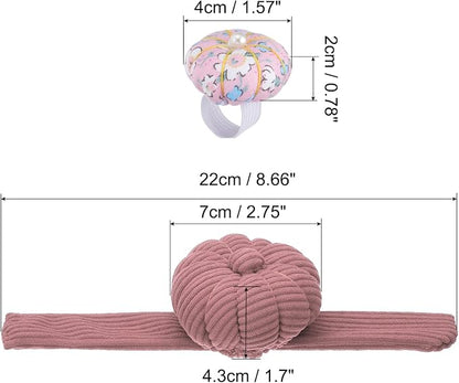 PATIKIL Wrist Pumpkin Pin Cushion, Snap Pin Cushion - Image 2