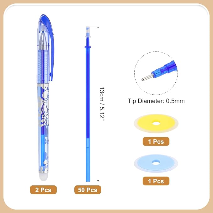PATIKIL 2Pcs Erasable Gel Pens - Image 2