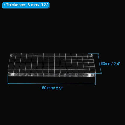 PATIKIL Acrylic Stamp Block, 3 Pack Stamping Block Rectangular Shape - Image 2