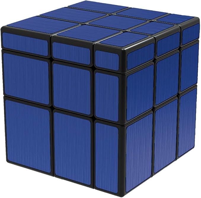 TANCH QIYI Mirror Speed Cube 3x3 Dysmorphism Magic Cube Puzzle Toy Blue - Image 2