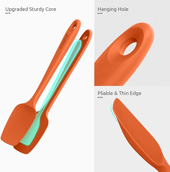 U-Taste Silicone Baking Spatula Set: 600ºF High Heat Resistant, Food Grade - Image 6