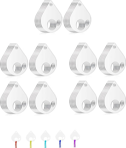 50Pcs Acrylic Embroidery Floss Organizer by Lveofielygi
