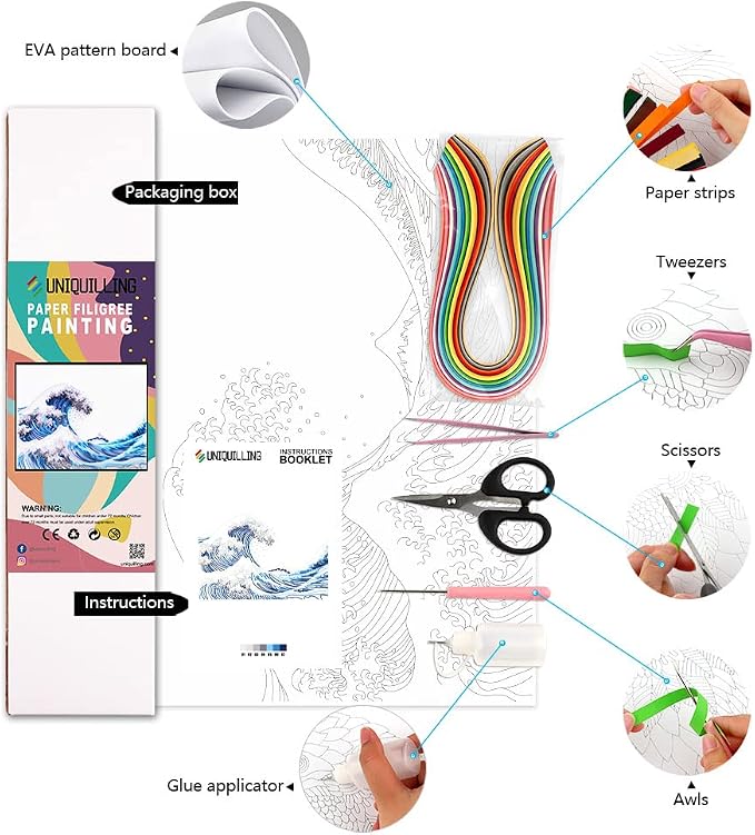 Uniquilling Quilling Kit Paper Quilling Kit - Image 6