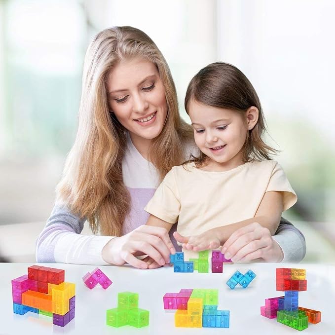 Magnetic Soma Cube Block- Children's Educational Toys Magnetic Tiles - Image 5