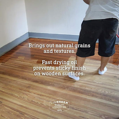 Boiled Linseed Oil – Fast Drying Flaxseed Wood Treatment to Rejuvenate and - Image 6