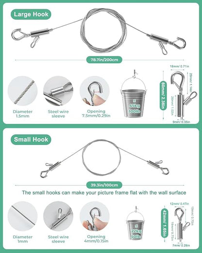 Adjustable Picture Hanging Wire, Stainless Steel - Image 5