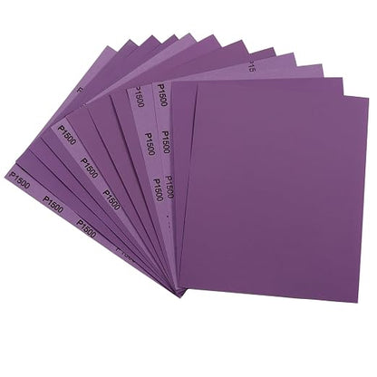 Sandpaper 15Pcs, 1500 Grit Sandpaper, Wet Dry Sandpaper Sheets 9 X 11 Inch by Mipepe