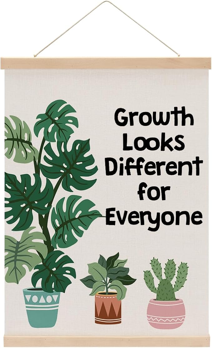 Inspirational Poster Hanger, Therapy Office Decor Growth Mindset Wall Decor by Unknown