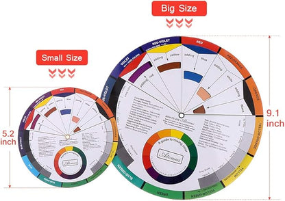 Pocket Color Wheel, Paint Mixing Learning Guide Art Class Teaching Tool - Image 4