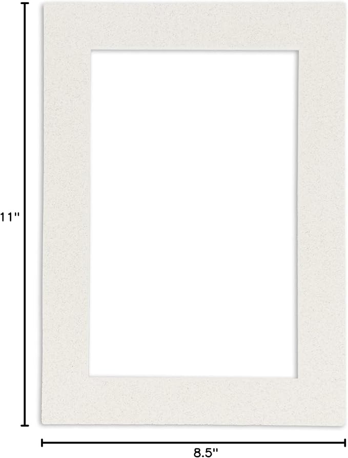 Pack of Ten Acid Free 8.5x11 Mats Bevel Cut - Image 10