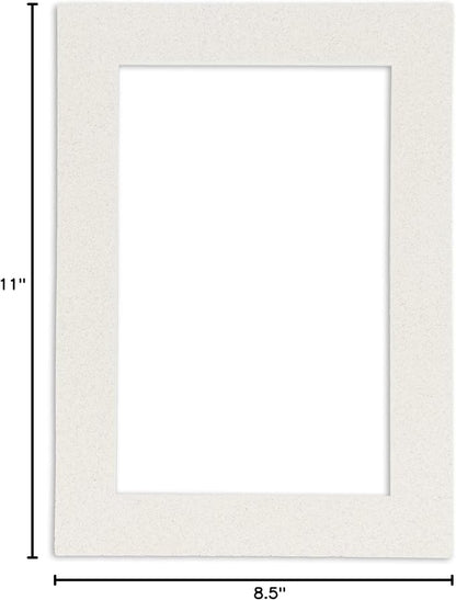 Pack of Ten Acid Free 8.5x11 Mats Bevel Cut - Image 10