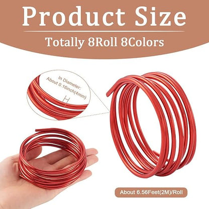 Fashewelry 52 Feet 6 Gauge Aluminum Wire 8 Colors Bendable Metal Sculpting Wire - Image 3