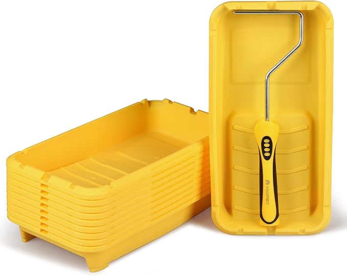 VOOMEY Paint Tray 4 inch, Paint Tray Liner, Paint Roller Tray by VOOMEY