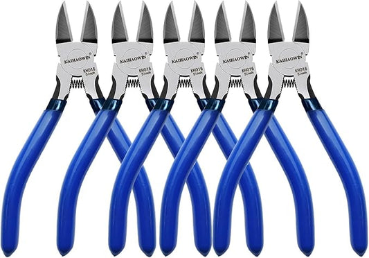 Wire Cutters 5", 5 Pack KAIHAOWIN Precision Flush Cutters Ultra Sharp Wire by KAIHAOPRODUCTSCATOLOG