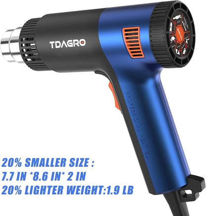 Heat Gun for crafting 1800W, 122℉~1202℉ Variable Temperature Control - Image 2