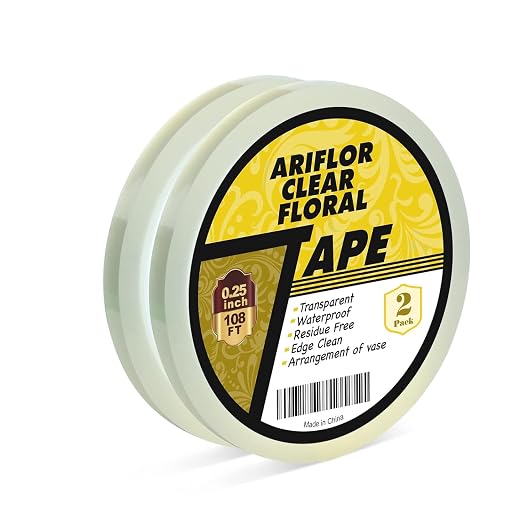 2Packs Clear Floral Tape by ARIFLOR