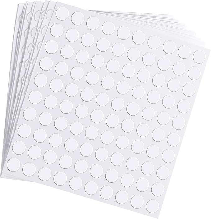 Zonon 1000 Pcs Double Sided Adhesive Dots Clear Glue Point Tape Stickers by Zonon