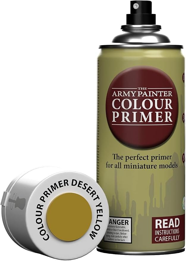 The Army Painter Color Primer, Desert Yellow, 400 ml, 13.5 oz by TheArmyPainter