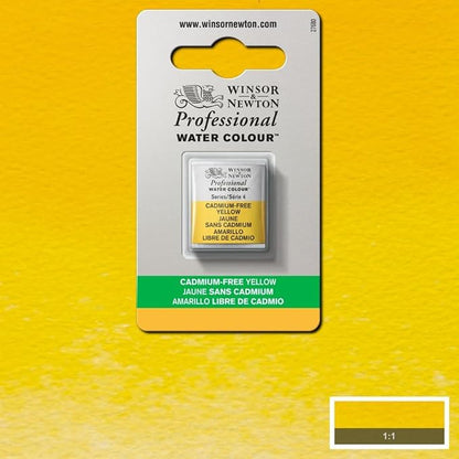 Winsor & Newton Professional Water Colour Paint, Half Pan, Cadmium-Free Yellow - Image 6