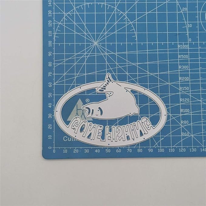 Metal Gone Fishing Words Cutting Dies, Two Fish Die Cuts Embossing Stencils - Image 4
