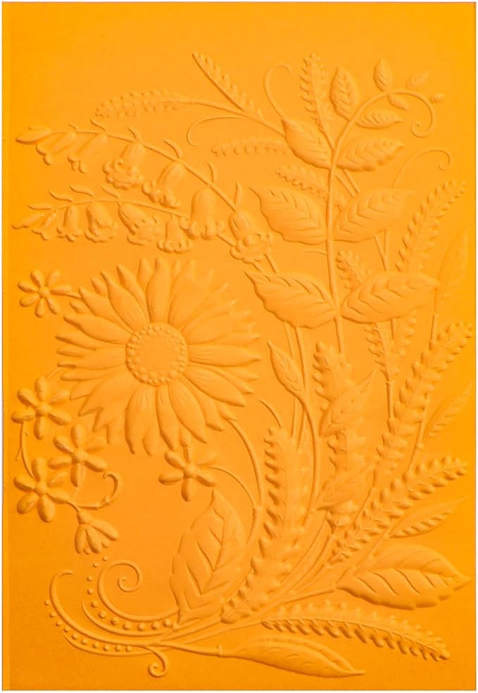 BAOFALI 3D Embossing Folders Sunflowers Leaves Textured by BAOFALI