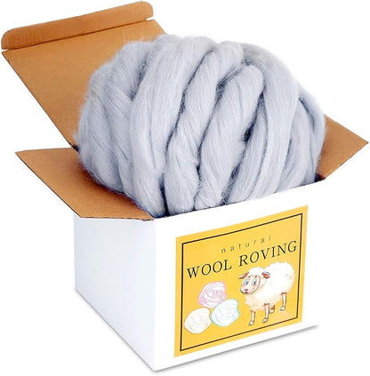 Wool Roving Bulk by Qmnnma