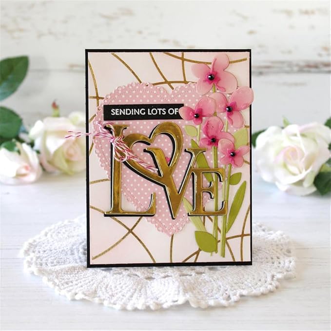 Mvchifay Cutting Dies for Card Making Metal Die-Cuts Scrapbooking Tool Hollow by MVCHIFAY