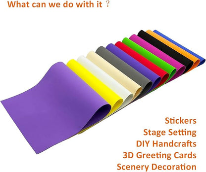 20 PCS EVA Foam Sheets DIY Handcraft Materials 1mm Thick 15.7 x 11.8 Inches - Image 4
