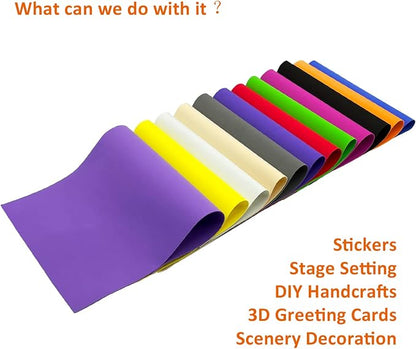 20 PCS EVA Foam Sheets DIY Handcraft Materials 1mm Thick 15.7 x 11.8 Inches - Image 4