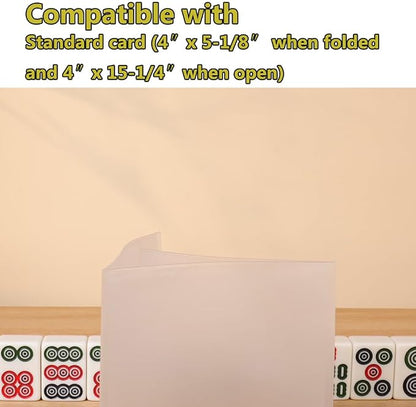 aoG Mahjong Card Holder for Mah Jongg Hands and Rules, Non Glare, PVC Plastic - Image 2