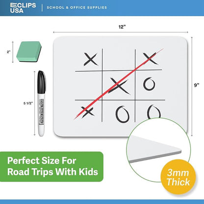 Dry Erase Board, Dry Erase Lap Boards, Small White Boards Dry Erase, 9” x 12” - Image 3