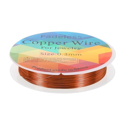 HARFINGTON 49ft Jewelry Wire, 28 Gauge Brass Craft Soft Metal Tarnish Resistant by HARFINGTON