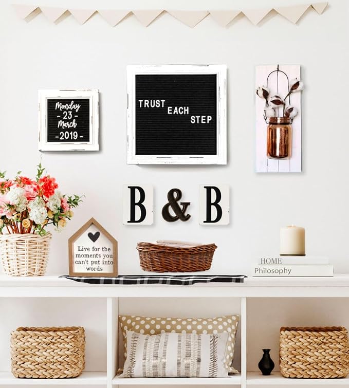 Mini Letter Board Small Felt Letter Board Letters and Symbols Trio - Image 7