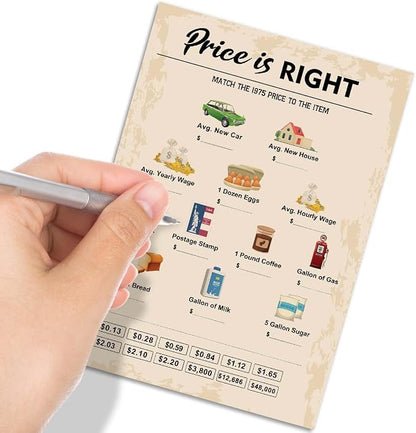 QUPT 50th Birthday Party Games, Price is Right Games, Birthday Party Supplies - Image 4