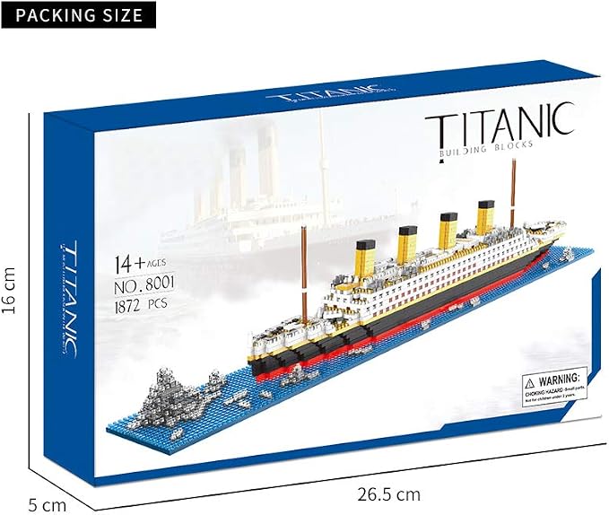 Titanic Architecture Set Micro Building Blocks Model Kit - Image 5