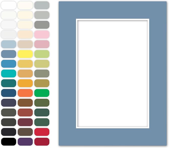 Poster Master Brittany Blue Matboard – 4-Ply Acid-Free Picture Mat Board by PosterMaster