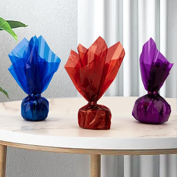 168 PCS Colored Cellophane Wrap Paper Treat Candy Small Gifts Wrapping Baskets - Image 7