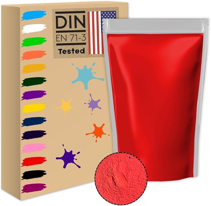 2.2lb/1kg red Holi color powder rangoli non toxic bulk organic washable natural by Unknown