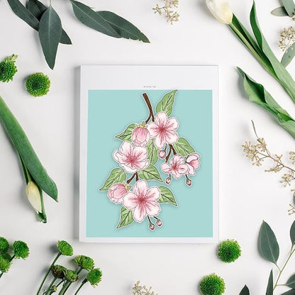 ORIGACH Realistic Peach Blossom Layering Stencils Set - Image 6