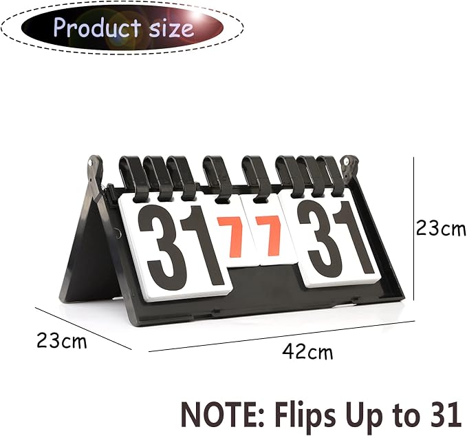 Portable Digital Scoreboard, Ping Pong Score Keeper Scoreboard - Image 5
