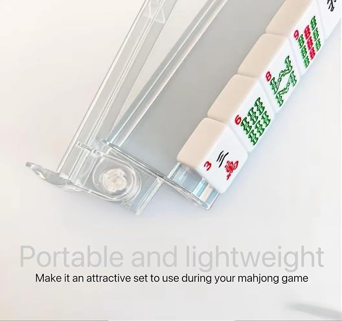 Mahjong All-in-One Tile Rack & Pusher, Enhanced Mah Jongg Tile Holders Set of - Image 4