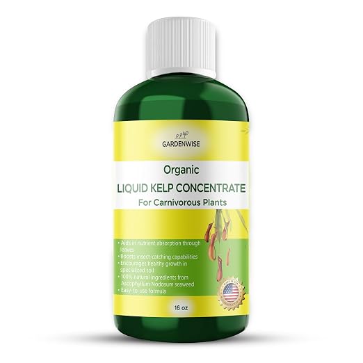 Organic Premium Kelp Seaweed Fertilizer: Indoor Plant Fertilizer & Carnivorous by GARDENWISE