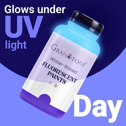 GRANOTONE Neon Fluorescent Acrylic Paint Set - Image 3